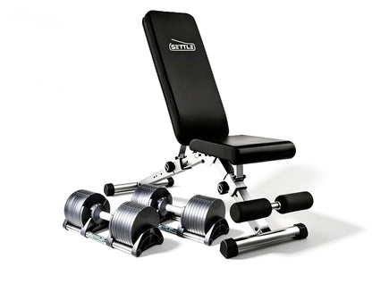 Adjustable dumbbell set 2x36kg + free bench (Pre-order Offer)